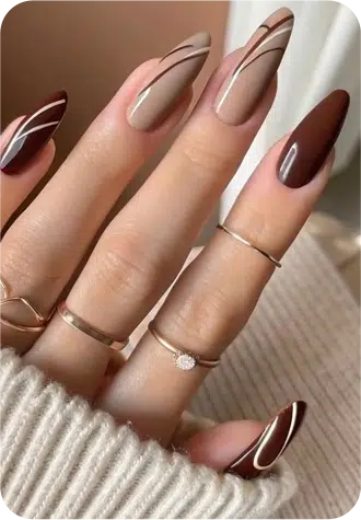 Custom nail art created at Element Nail Bar Arcadia